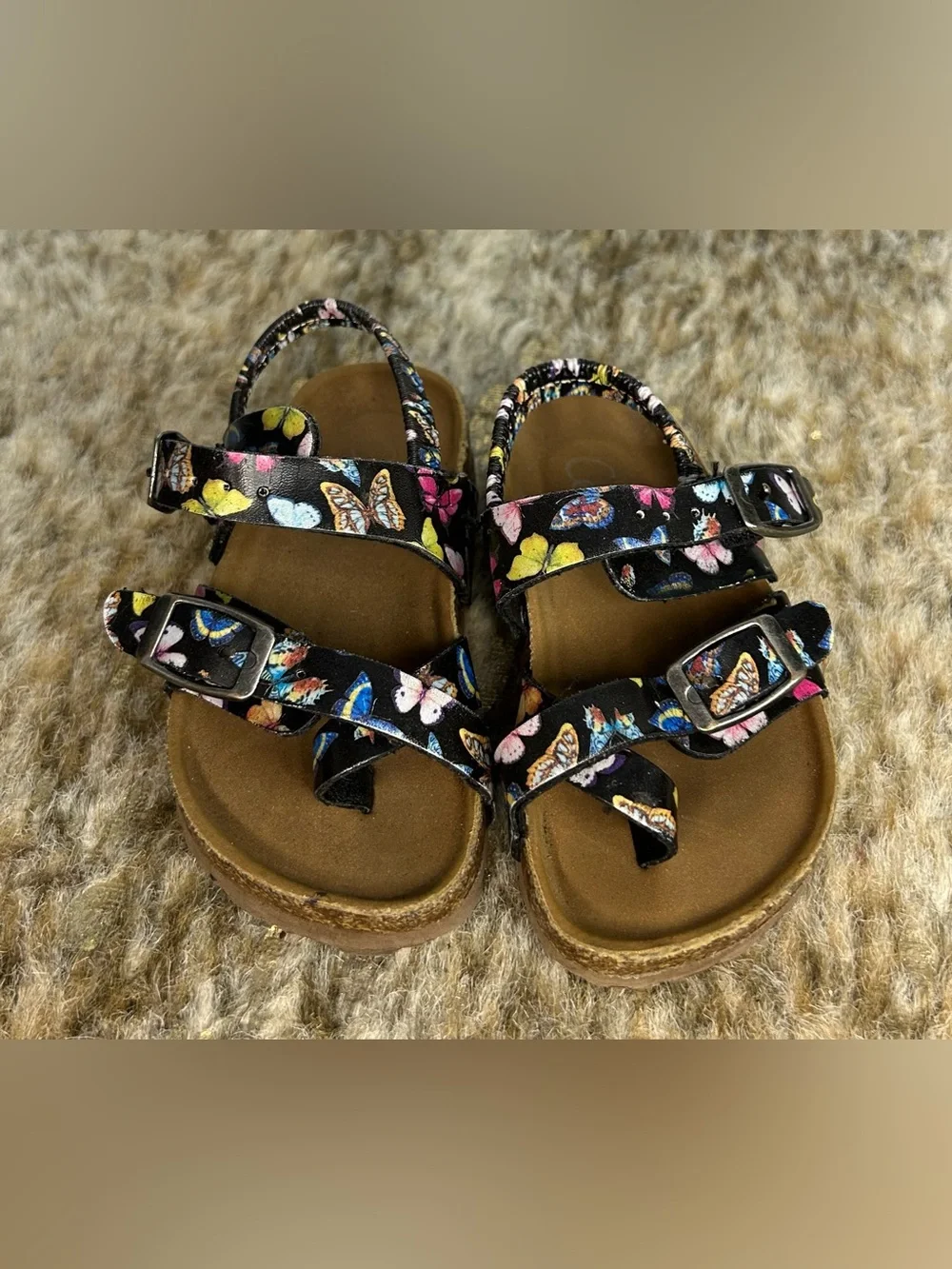 5 for $25🔥Celia‎ Butterfly Wedge Strapy Sandals Toddler Size 5